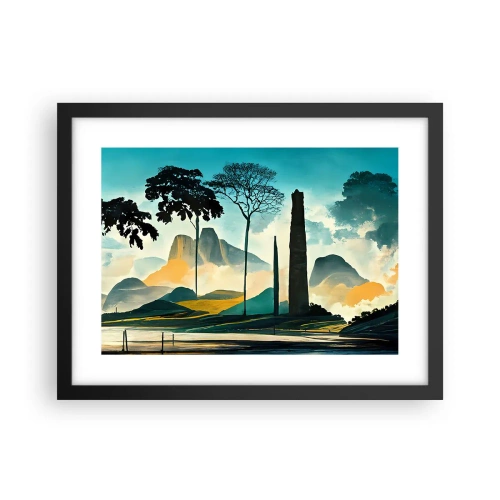 Poster în ramă neagră - Din ce în ce mai sus - 40x30 cm