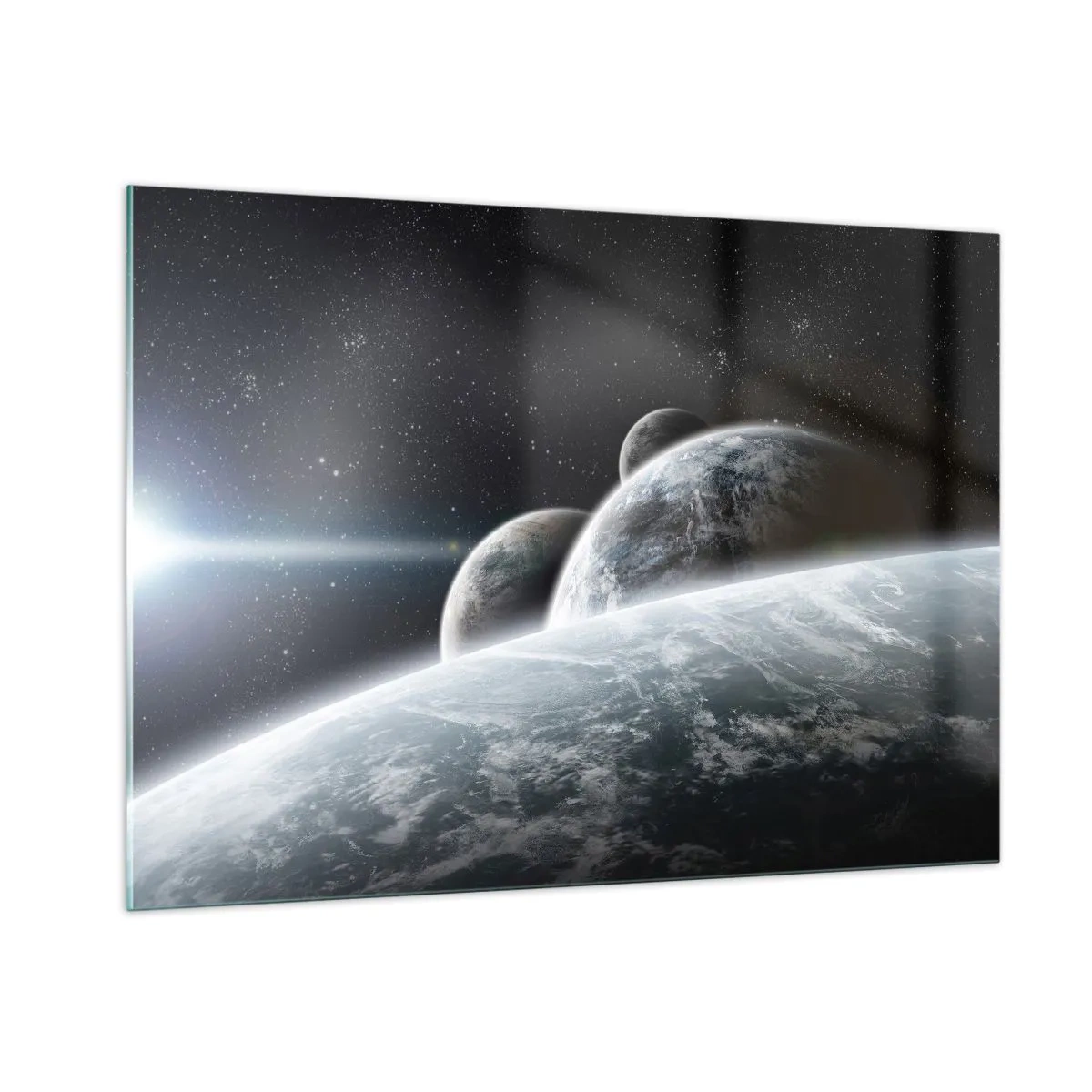 Tablou pe sticlă - Muzica cosmică a sferelor - 100x70 cm