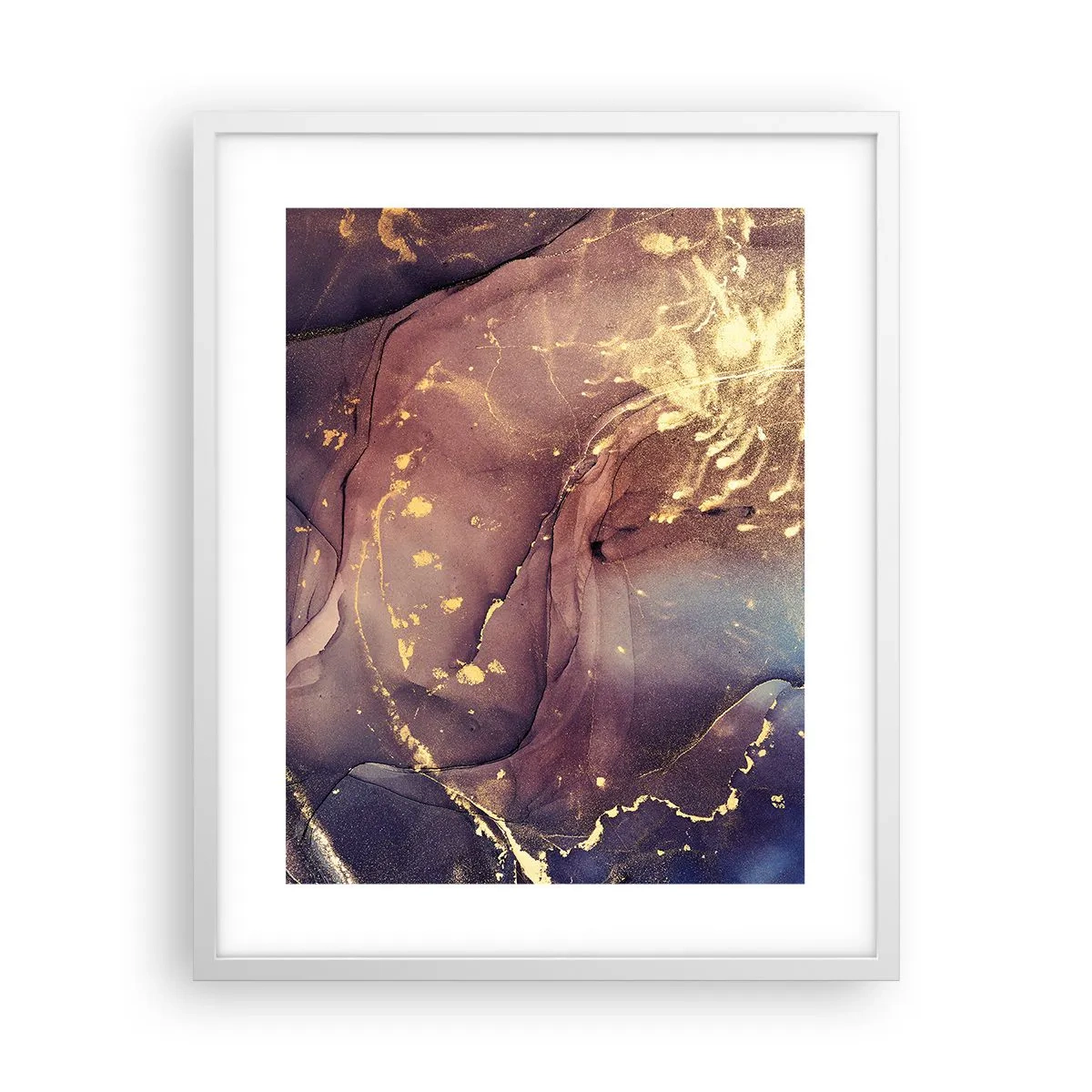 Poster în ramă albă - Materie și spirit - 40x50 cm