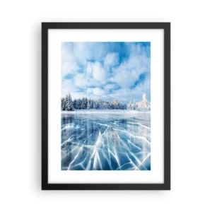 Poster în ramă neagră - O priveliște orbitoare și cristalină - 30x40 cm