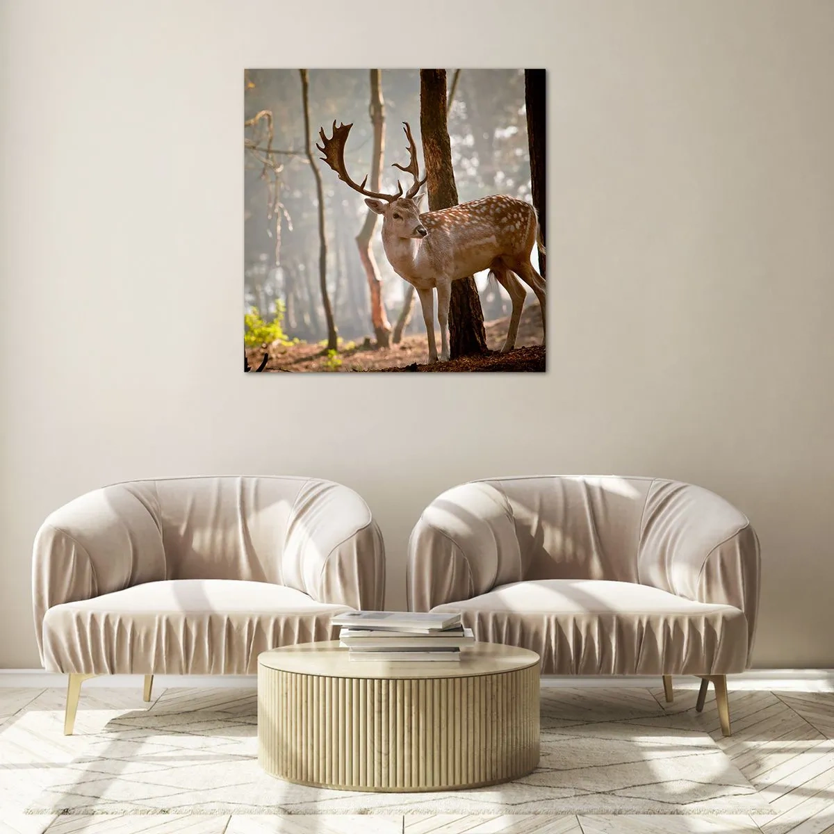 Tablou pe sticlă - Lumina tinereții - 70x70 cm