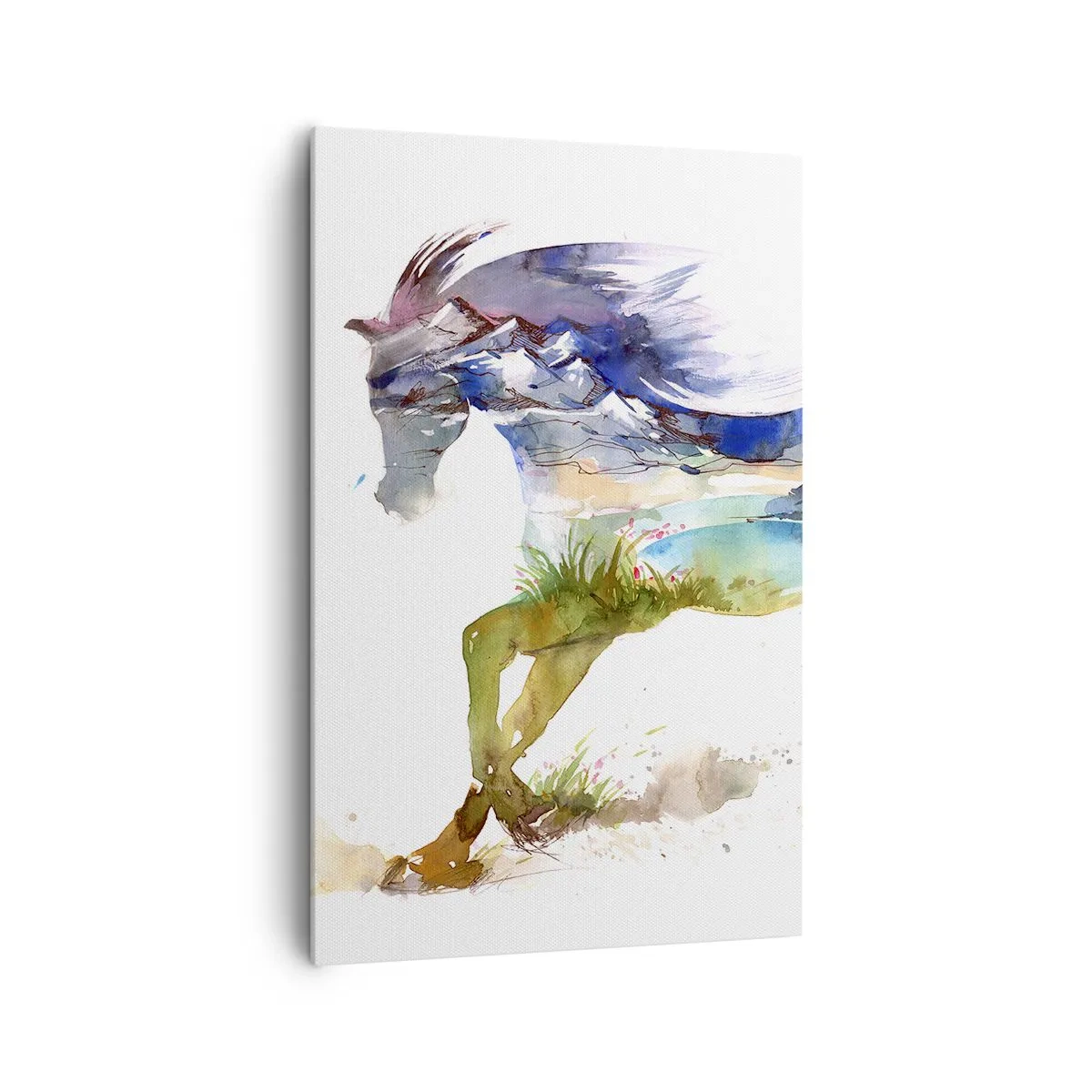 Tablou pe pânză - De pe pajiște direct spre cer - 80x120 cm