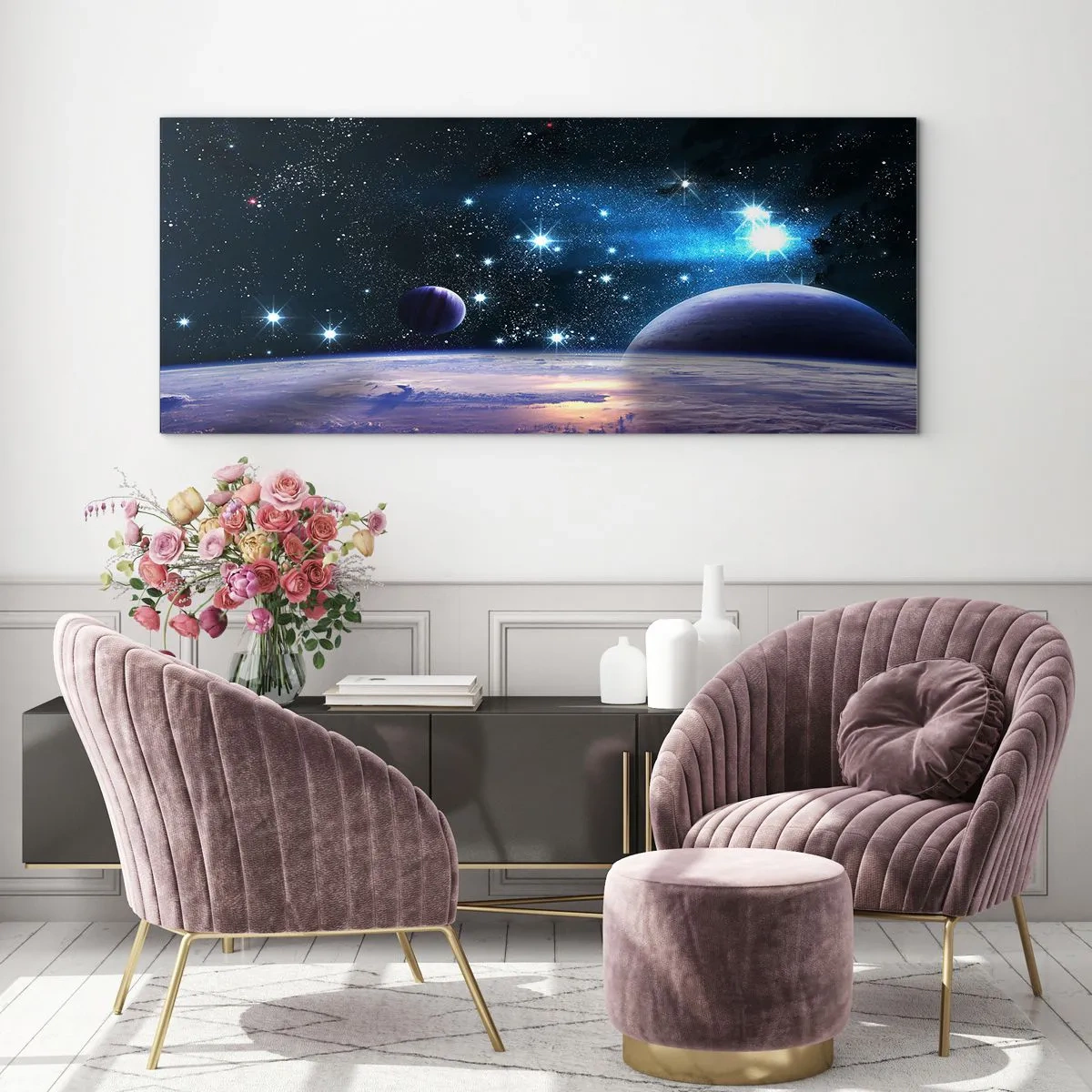 Tablou pe sticlă - Tot singuri? - 160x50 cm