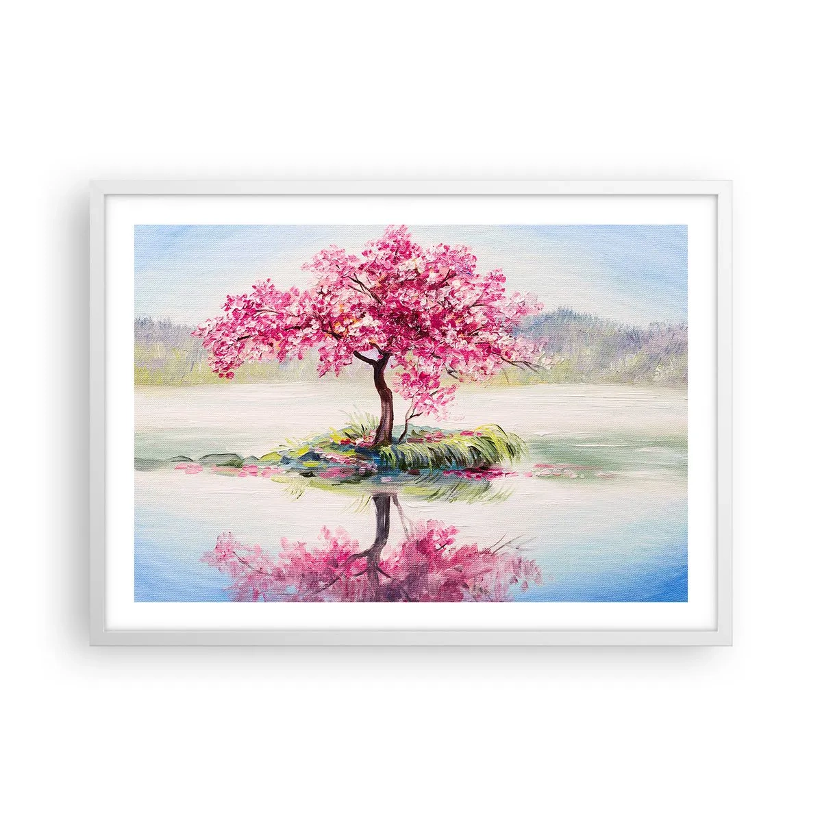 Poster în ramă albă - Festivalul Primăverii - 70x50 cm