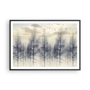 Poster în ramă neagră - Spiritele pădurii - 100x70 cm
