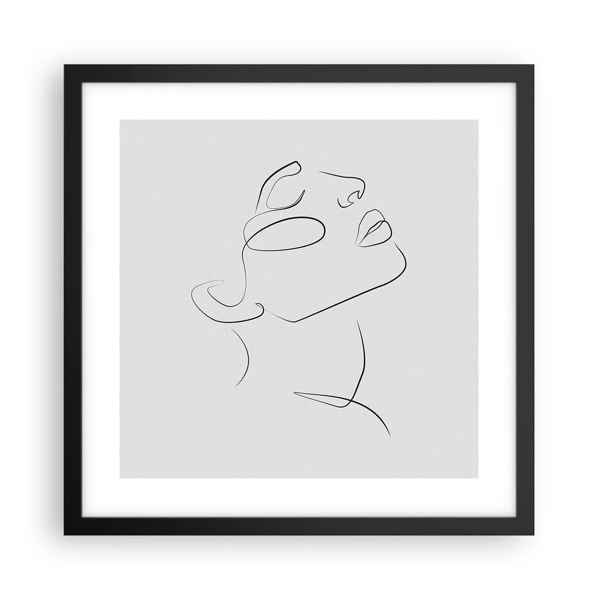Poster în ramă neagră - Meandrele unui vis - 40x40 cm