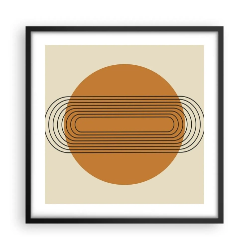 Poster în ramă neagră - Planul perfect - 50x50 cm