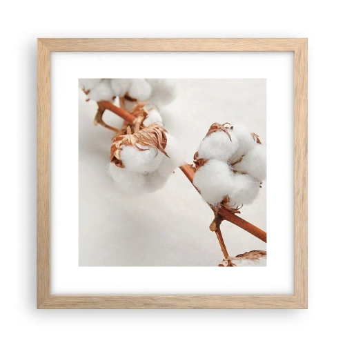 Poster în ramă de stejar deschis - Numai îmbrățișări - 30x30 cm