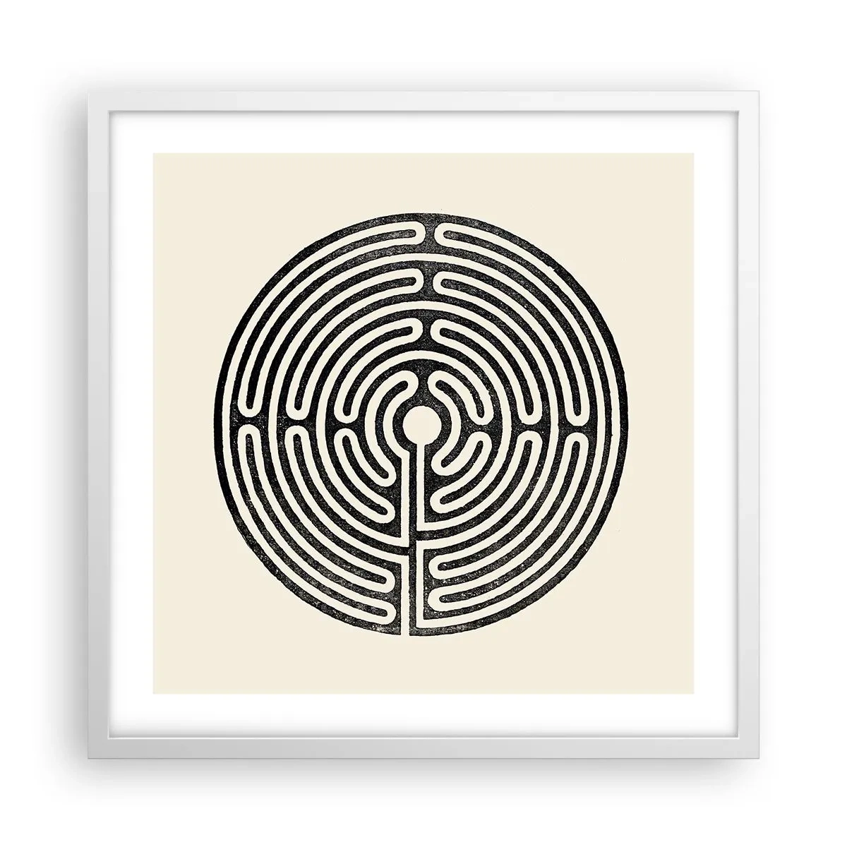 Poster în ramă albă - Ordine secretă - 50x50 cm