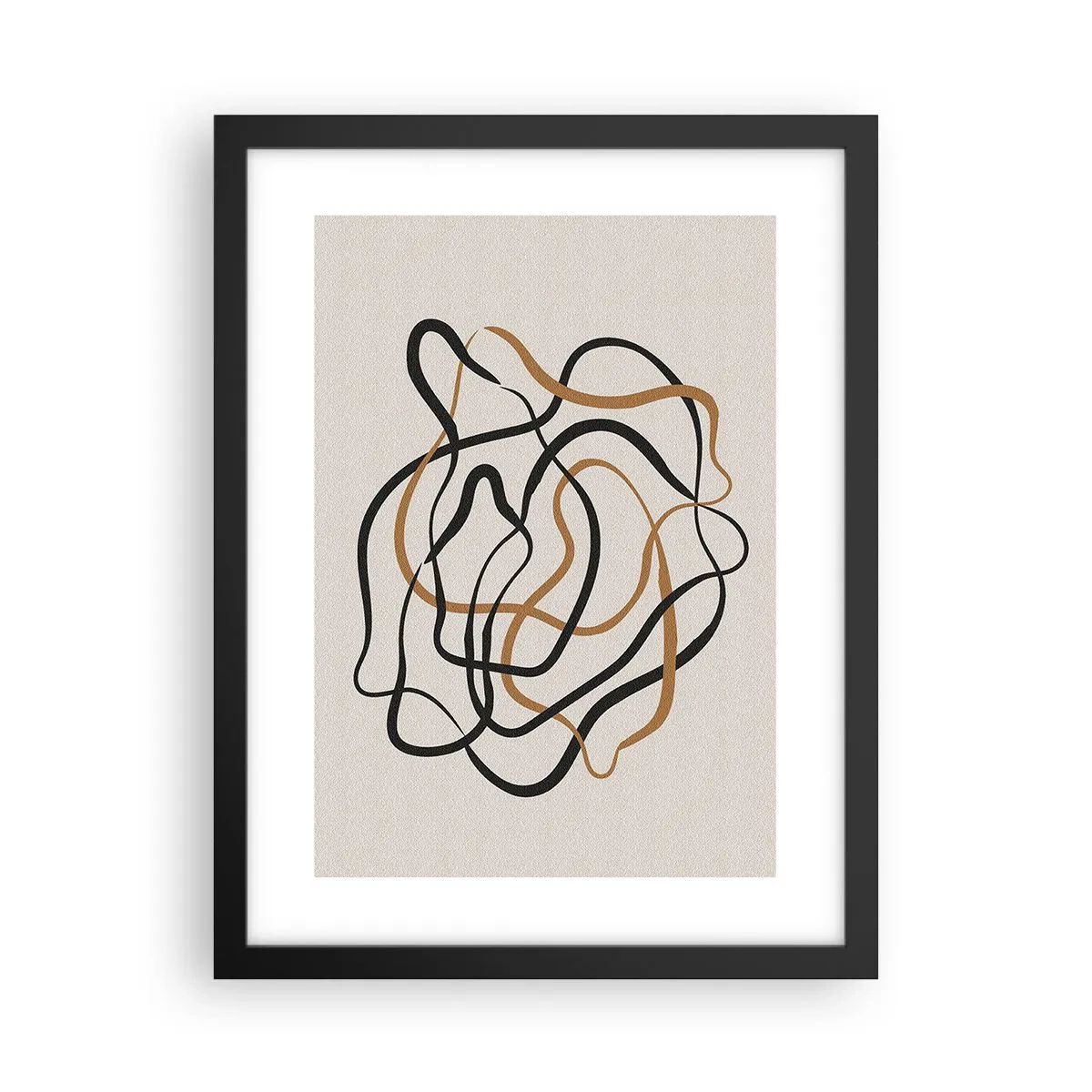 Poster în ramă neagră - Totul s-a încurcat - 30x40 cm