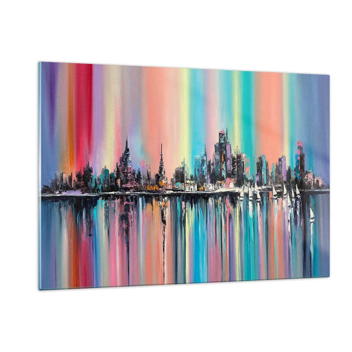 Tablou pe sticlă - Strălucește cu lumina nopții - 120x80 cm