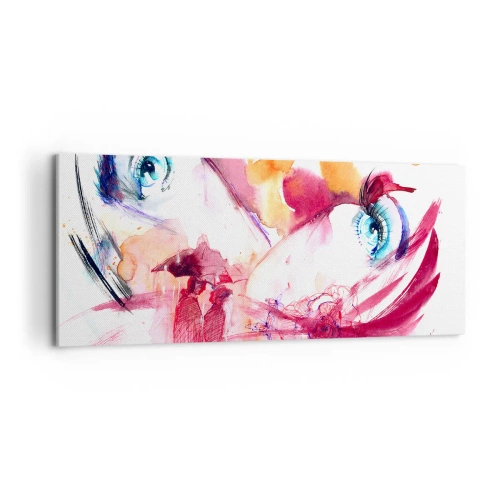 Tablou pe pânză - În apropiere, lumea înflorește - 120x50 cm