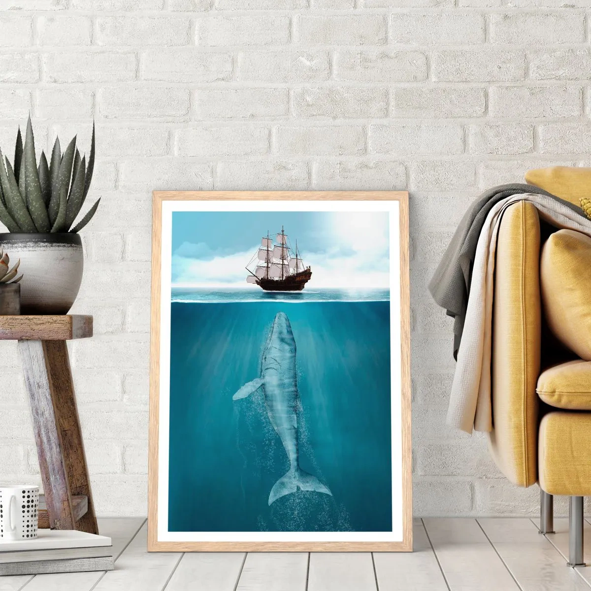 Poster în ramă de stejar deschis - Este mai bine să nu știi - 30x40 cm