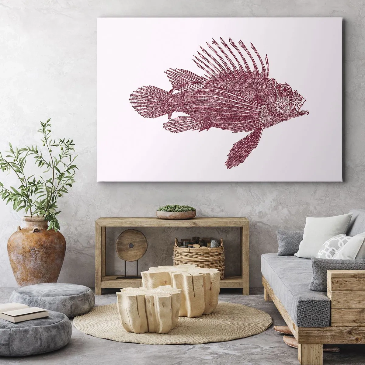 Tablou pe pânză - Un locuitor al apelor exotice - 70x50 cm