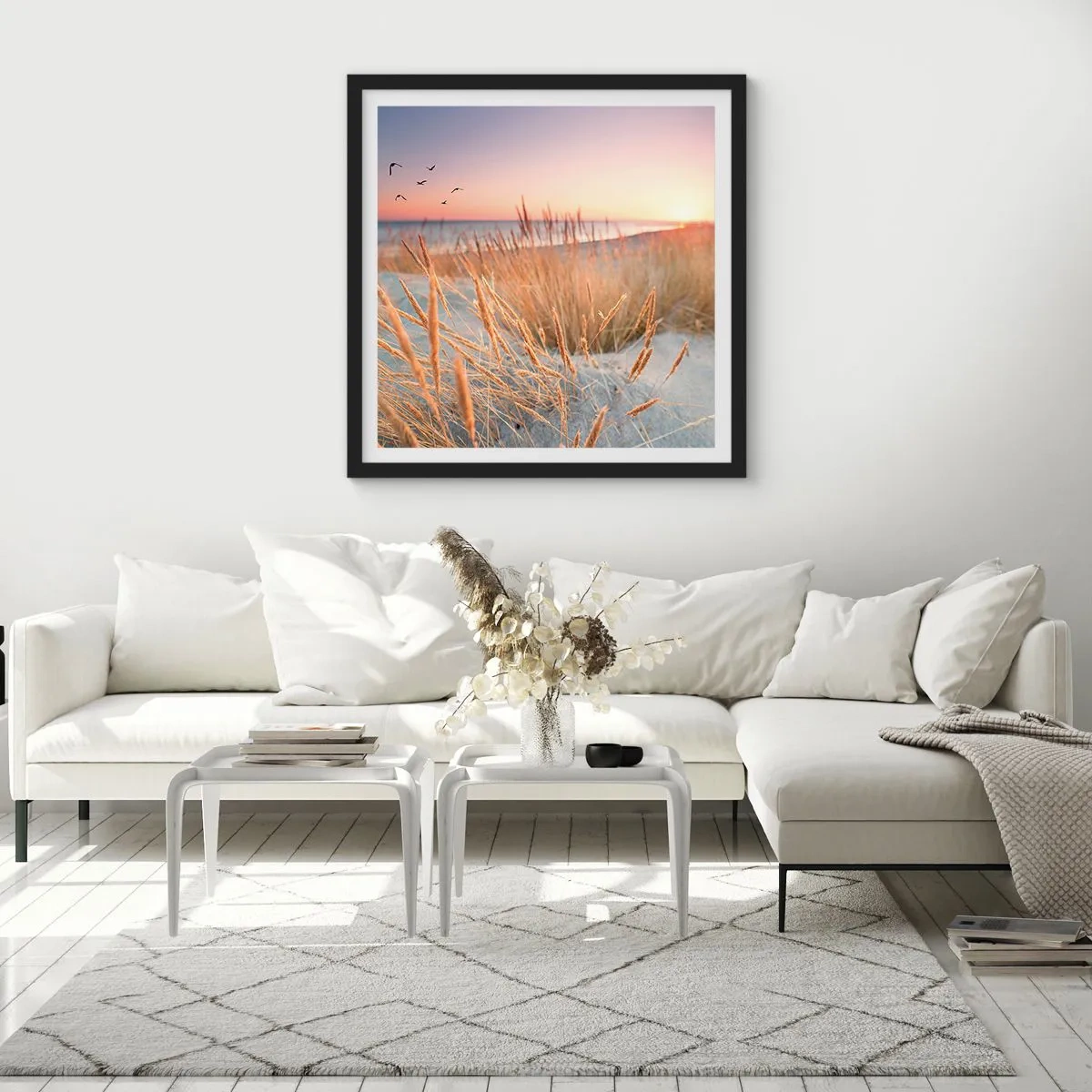 Poster în ramă neagră - Cântec de leagăn baltic - 50x50 cm