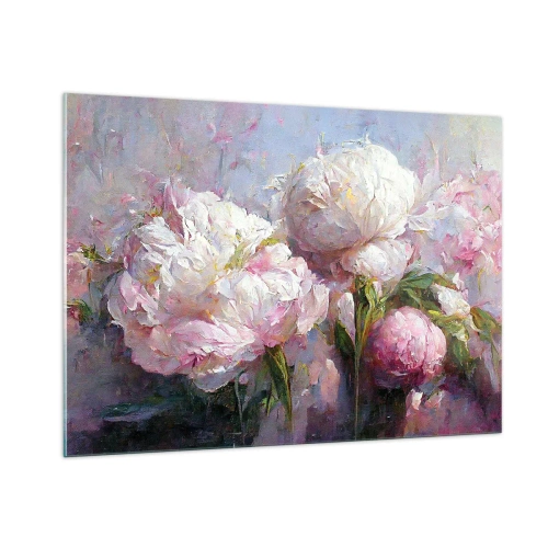 Tablou pe sticlă - Un buchet plin de viață - 100x70 cm