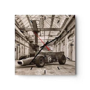 Ceas de perete - Ceas pe sticlă - Odihna învingătorului - 40x40 cm