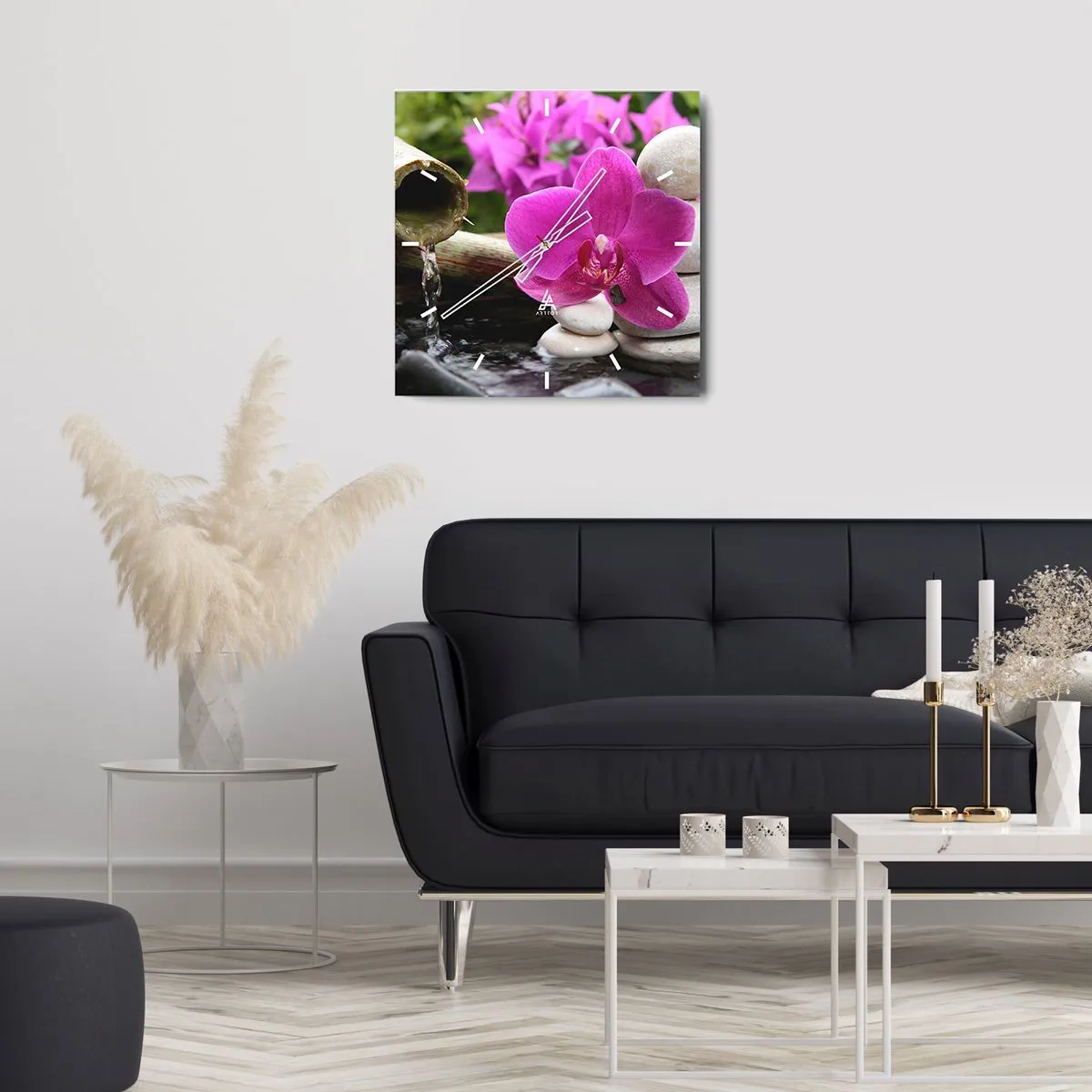 Ceas de perete - Ceas pe sticlă - Te odihnești deja - 30x30 cm