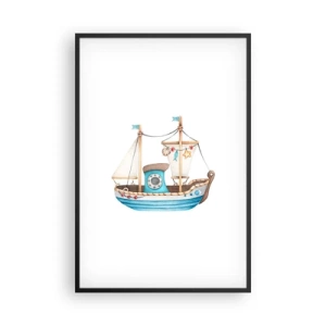 Poster în ramă neagră - Ahoy aventura! - 61x91 cm