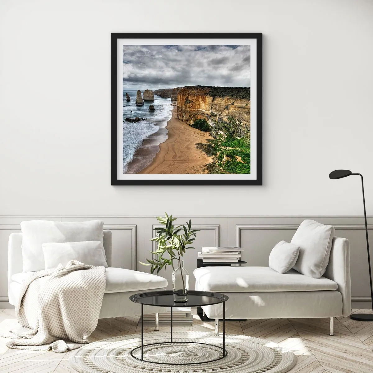 Poster în ramă neagră - Frumusețe brută - 30x30 cm