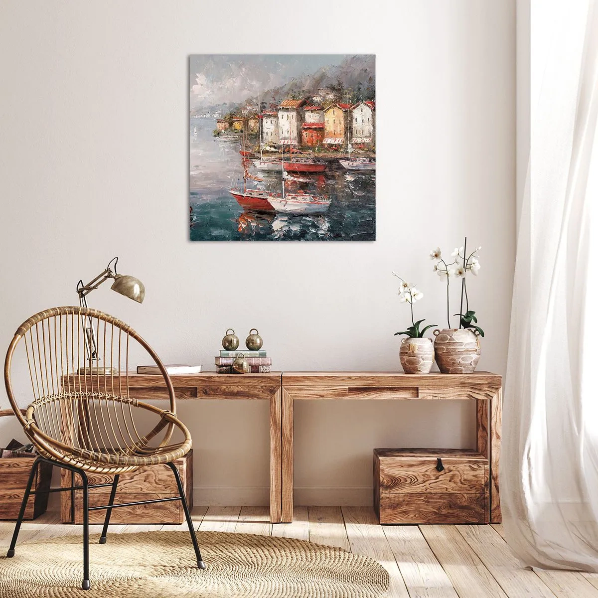 Tablou pe pânză - Portul romantic - 30x30 cm
