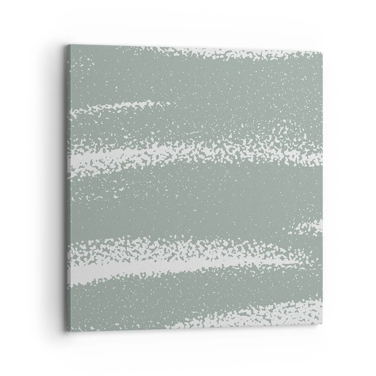 Tablou pe pânză - Abstracție în stil de iarnă - 70x70 cm