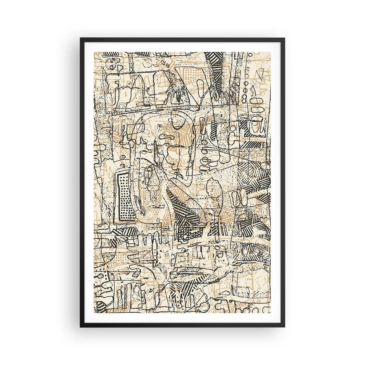 Poster în ramă neagră - Așteaptă să fie descifrat - 70x100 cm