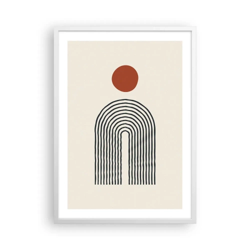 Poster în ramă albă - Magnetismul formelor și al culorilor - 50x70 cm