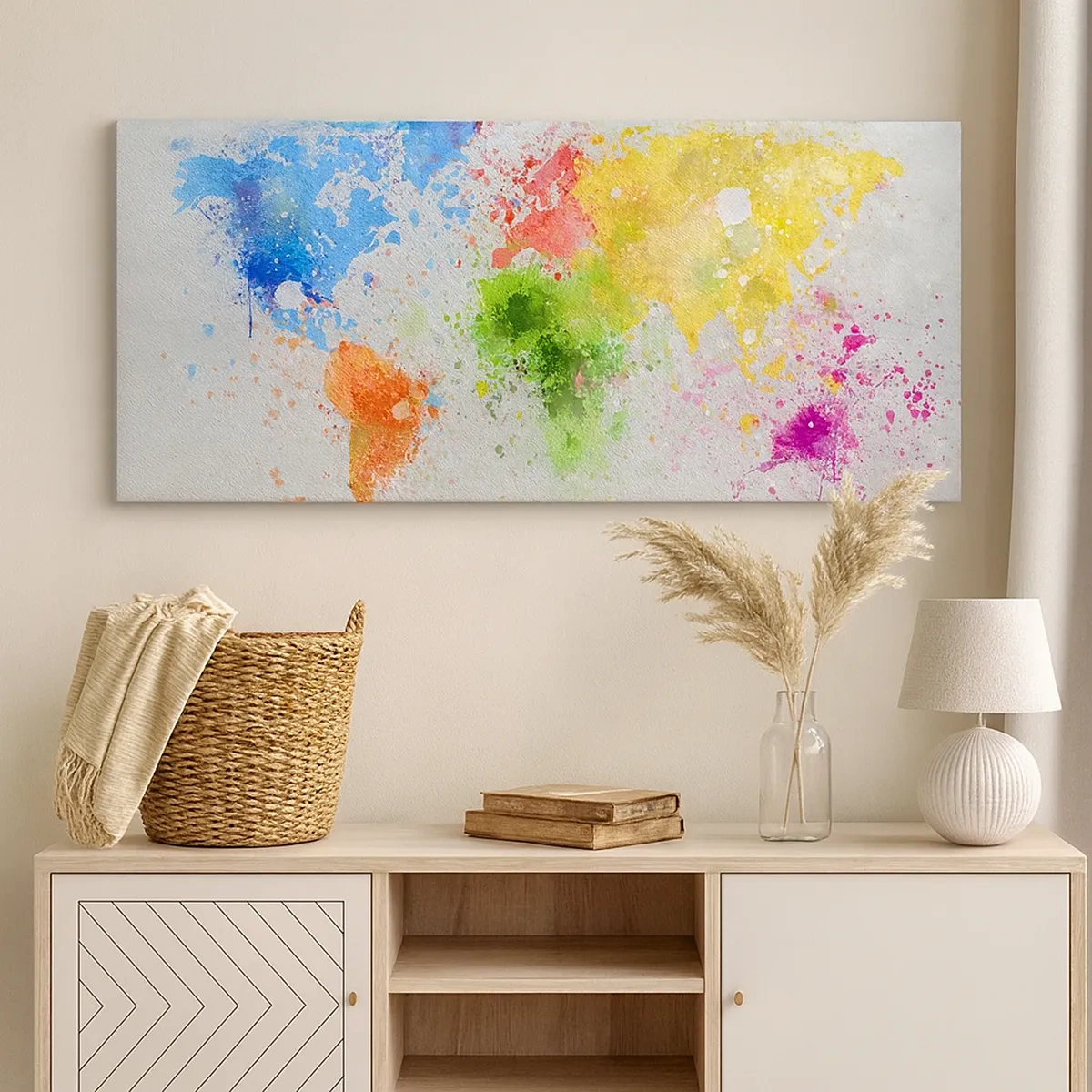 Tablou pe pânză - Toate culorile lumii - 30x30 cm