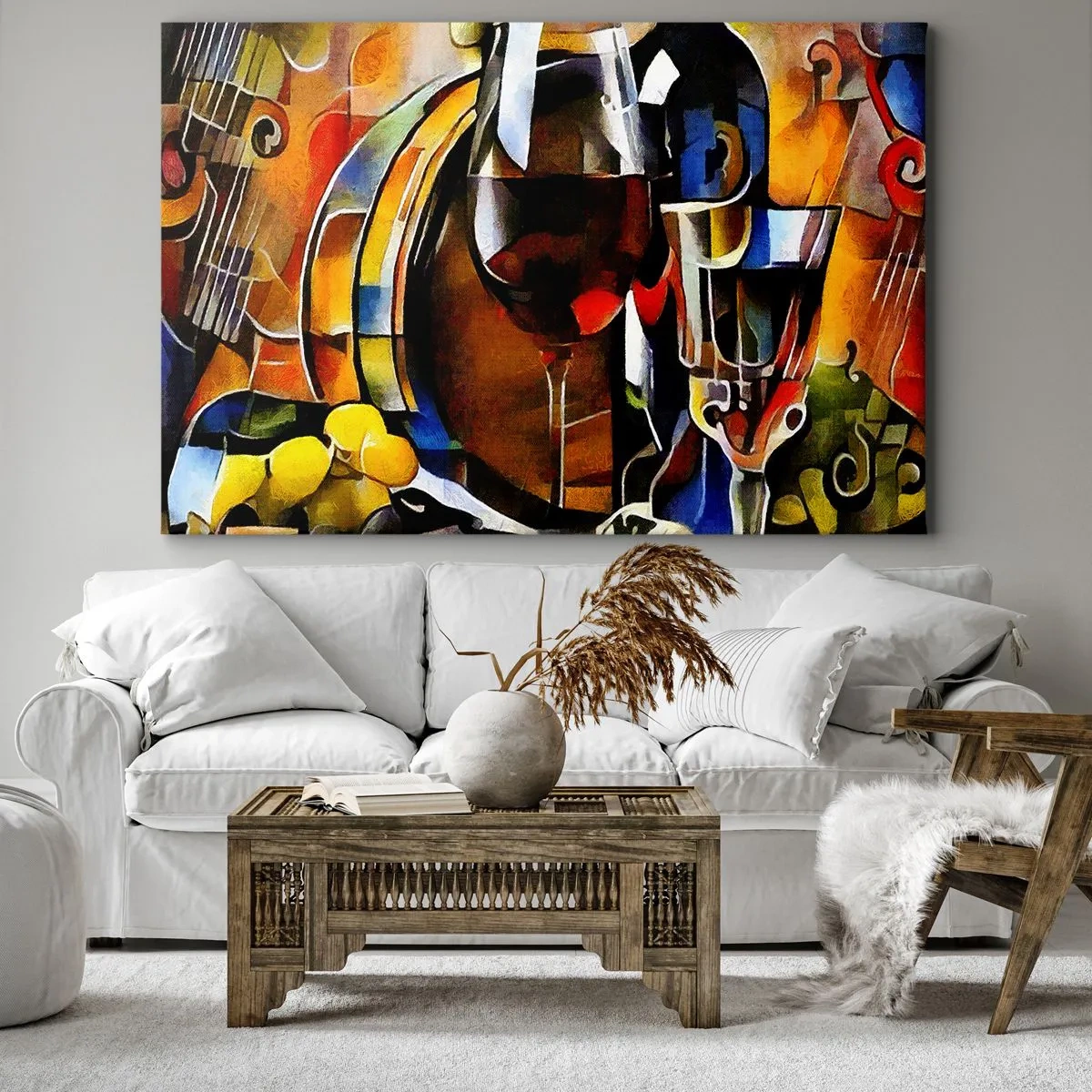 Tablou pe pânză - Și lumea devine mai colorată - 120x80 cm