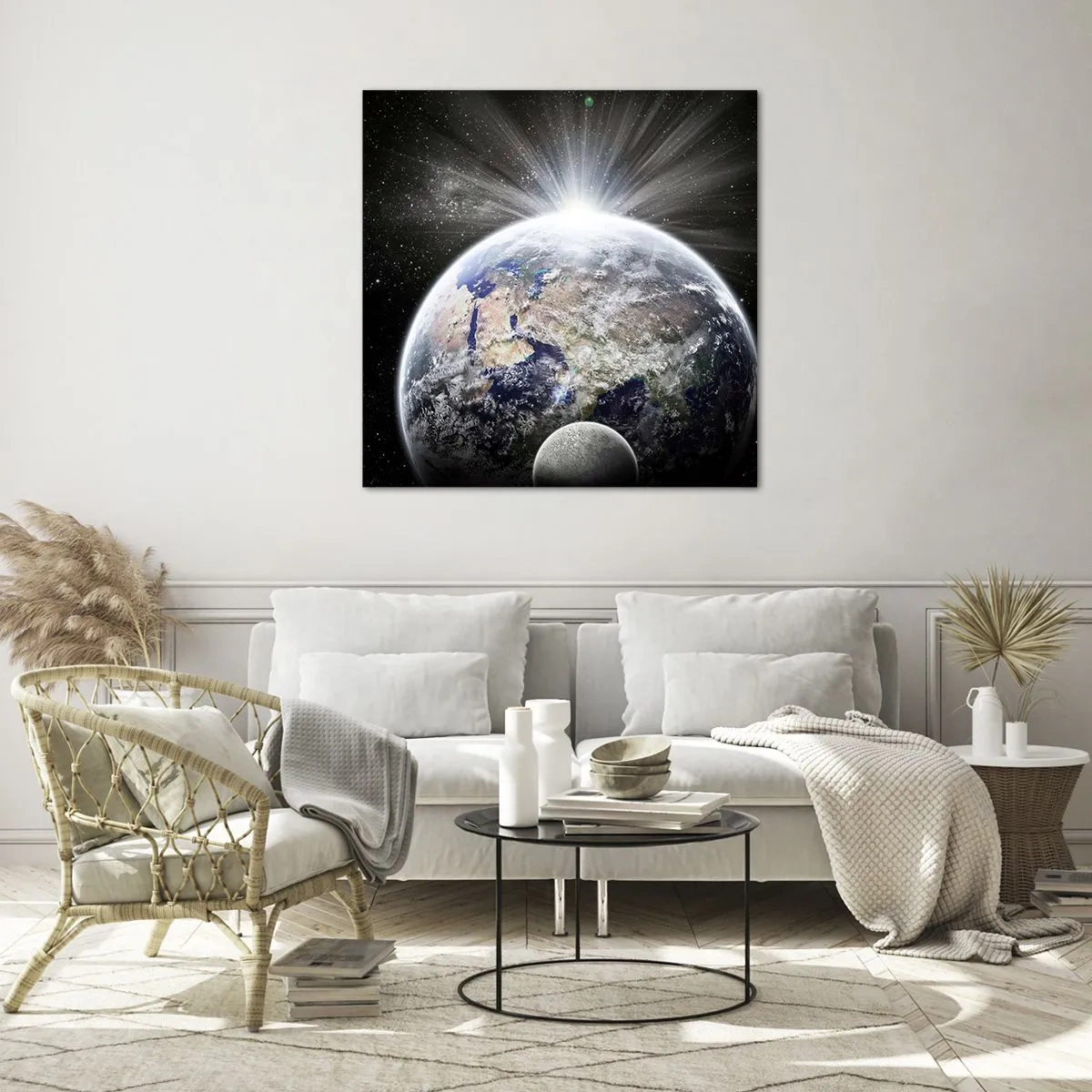 Tablou pe sticlă - În plină strălucire - 70x70 cm