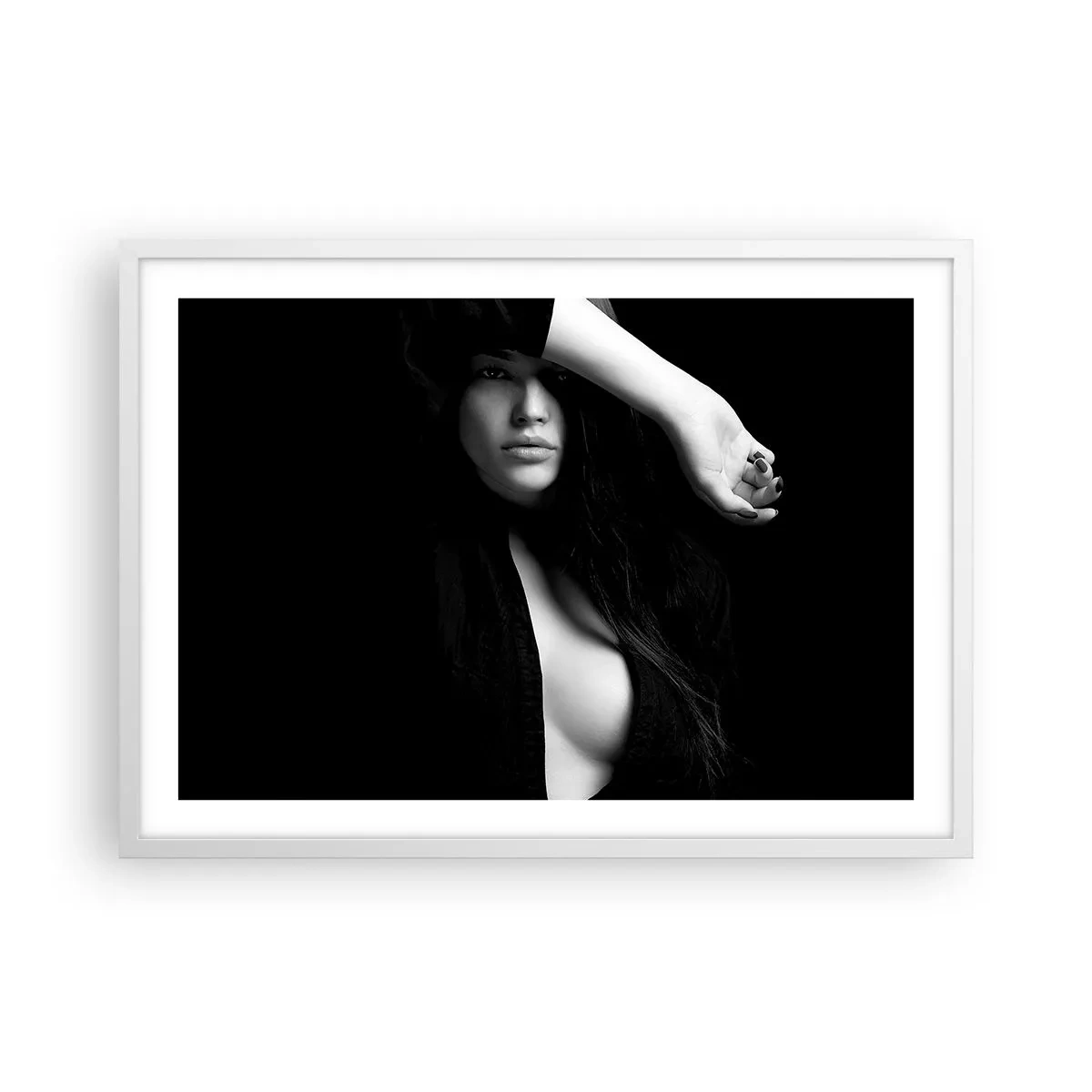 Poster în ramă albă - Școala de seducție - 70x50 cm