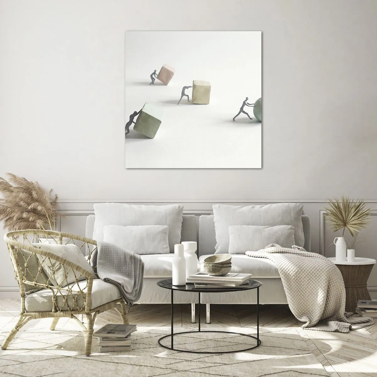 Tablou pe sticlă - Viața însăși - 60x60 cm