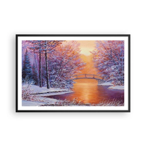 Poster în ramă neagră - Hai să ne întâlnim aici - 91x61 cm