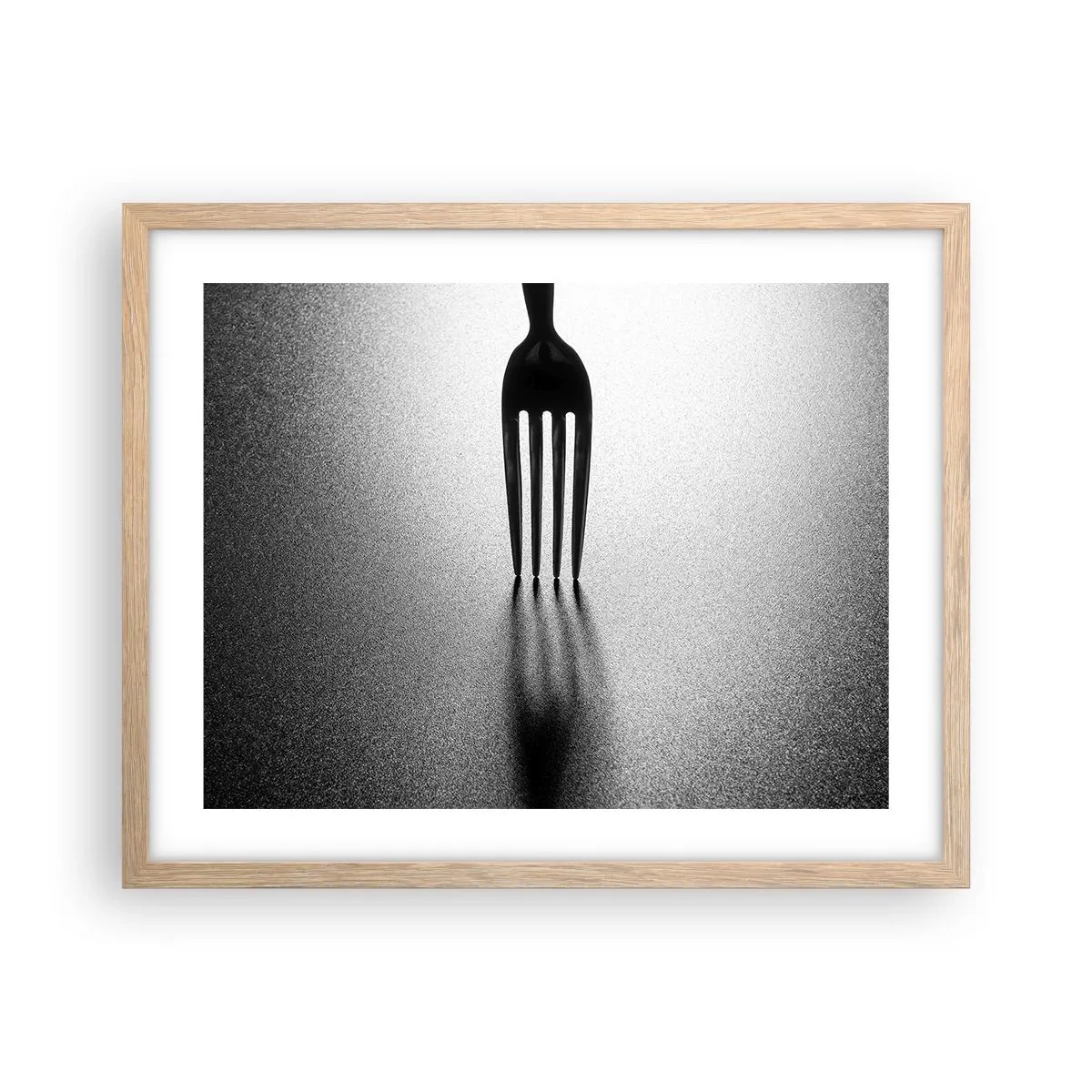 Poster în ramă de stejar deschis - Lumină și umbră - 50x40 cm