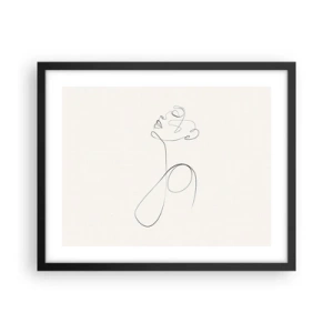 Poster în ramă neagră - Încâlcită în vise - 50x40 cm