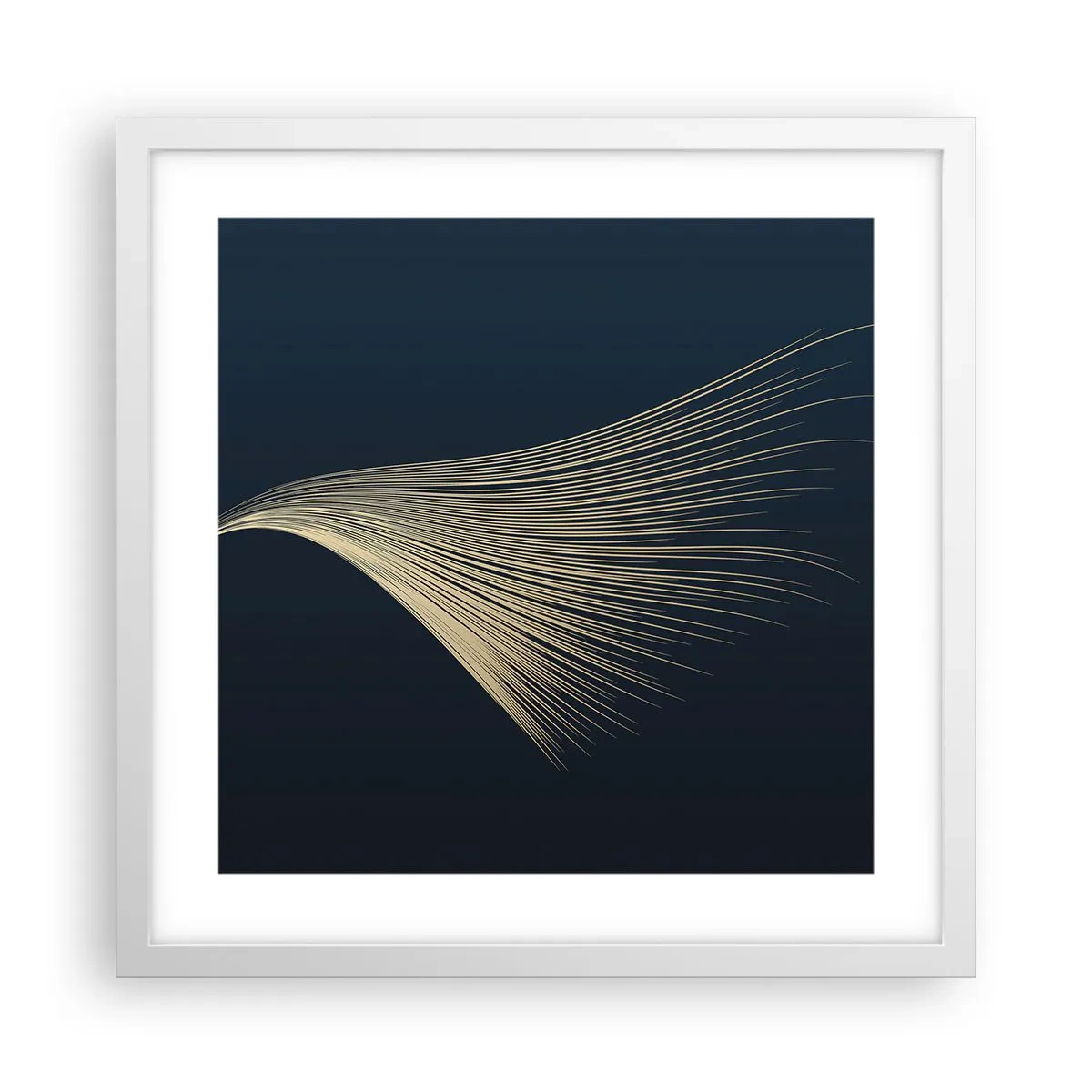 Poster în ramă albă - Ca părul unui înger - 40x40 cm