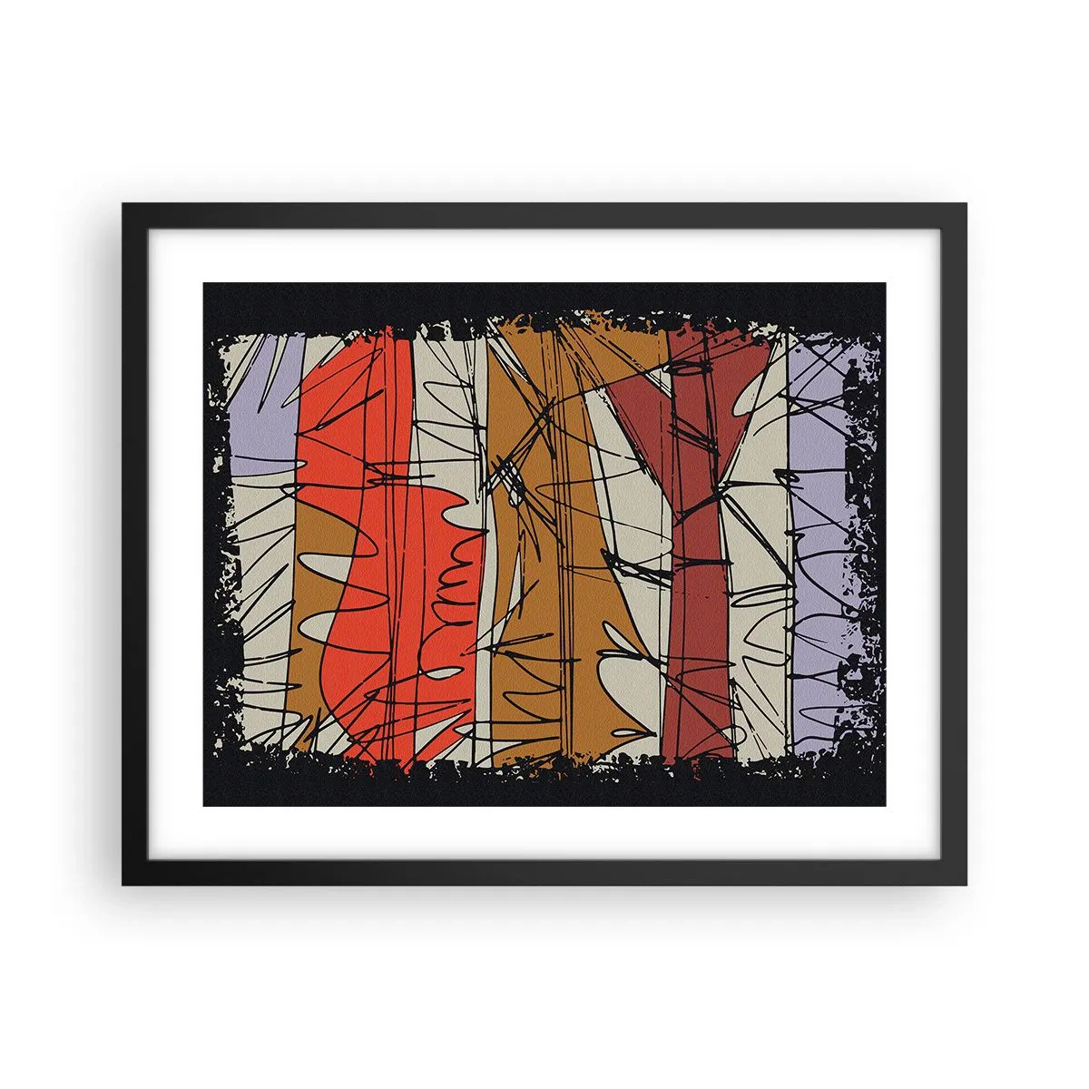 Poster în ramă neagră - Compoziție spontană - 50x40 cm