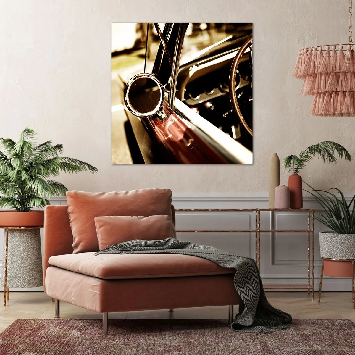 Tablou pe pânză - O mașină cu suflet - 70x70 cm