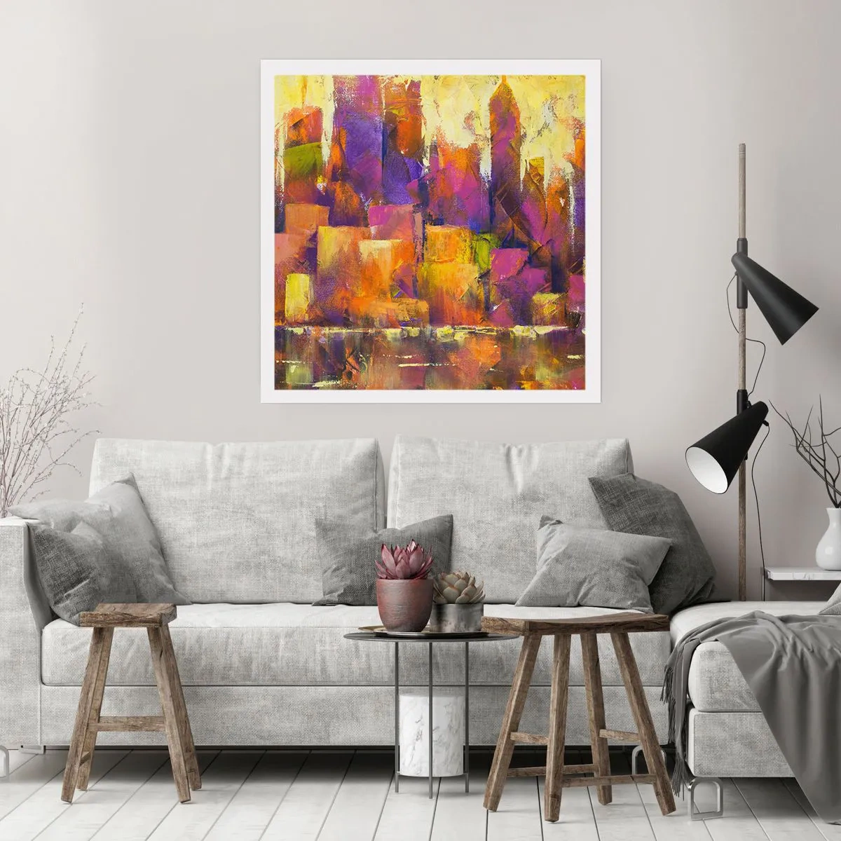 Poster - Compoziția metropolitană - 60x60 cm