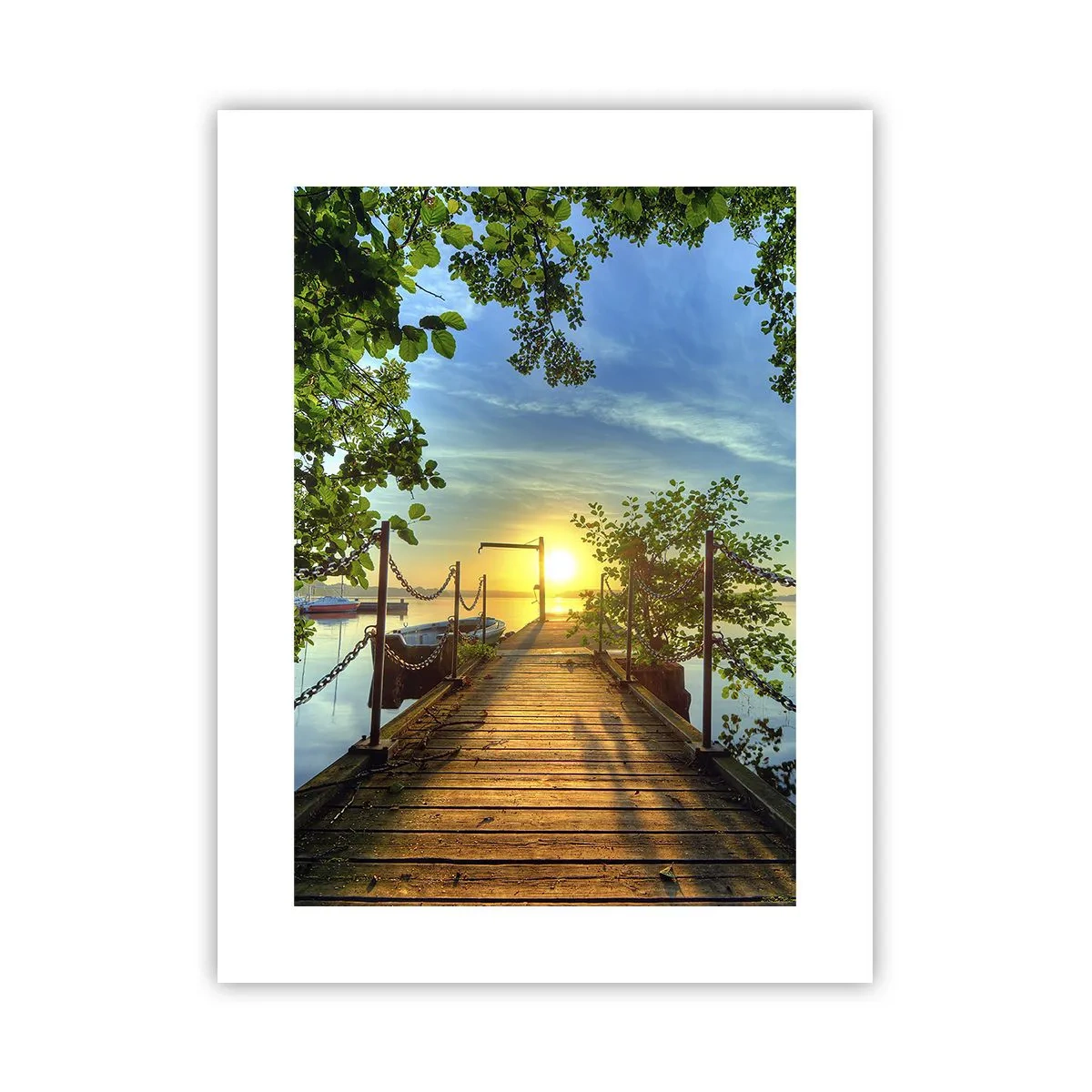 Poster - Apusul la malul apei - 30x40 cm