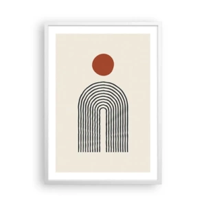 Poster în ramă albă - Magnetismul formelor și al culorilor - 50x70 cm