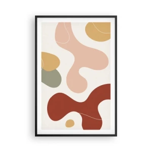Poster în ramă neagră - Pete colorate? - 61x91 cm