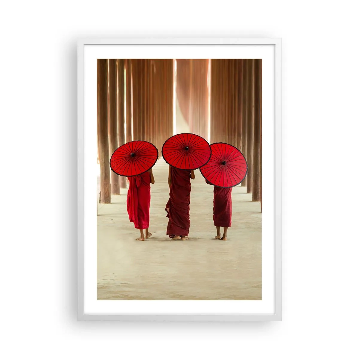 Poster în ramă albă - Pe drumul spre Tărâmul Pur - 50x70 cm