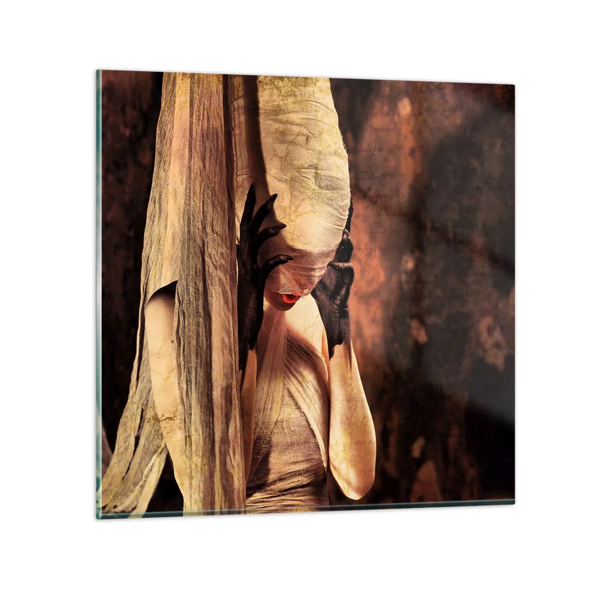 Tablou pe sticlă - Între bine și rău - 50x50 cm