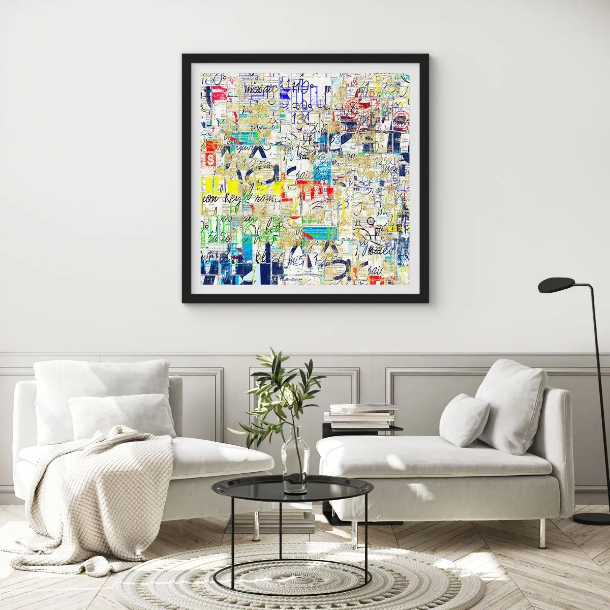 Poster în ramă neagră - Pur și simplu plăcut pentru ochi - 60x60 cm