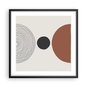 Poster în ramă neagră - În centrul atenției - 50x50 cm