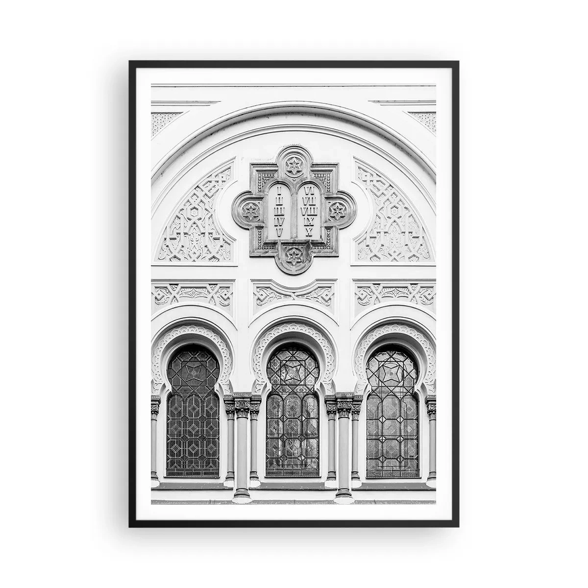 Poster în ramă neagră - La granița dintre culturi - 70x100 cm