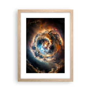 Poster în ramă de stejar deschis - Început - 30x40 cm