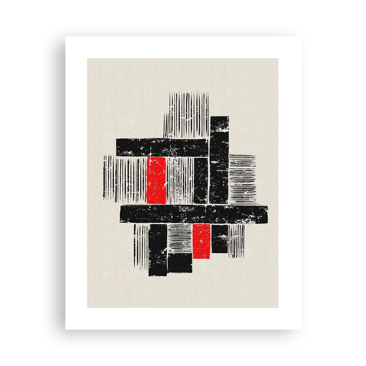 Poster - Roșu și negru - 40x50 cm